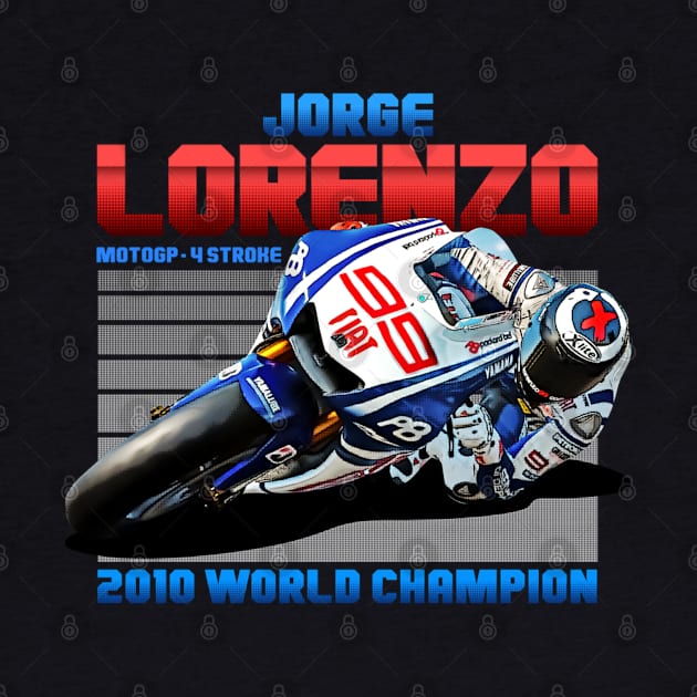 Jorge Lorenzo 2010 Legend Retro by lavonneroberson